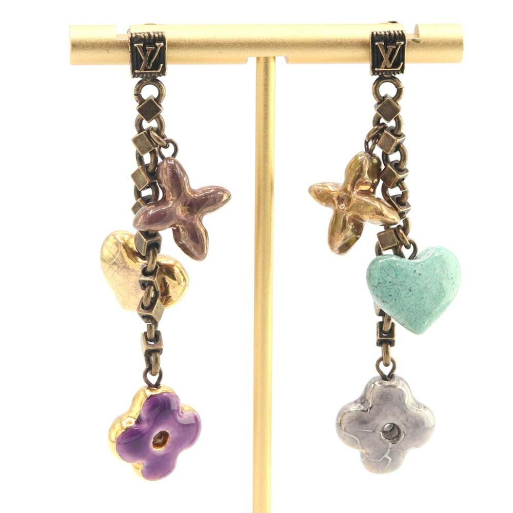 LOUIS VUITTON Heart Earrings - Picture 1 of 6